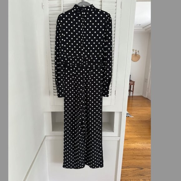 ASOS DESIGN Ruched Waist Detail Jumpsuit in Dot Print - Size 2 ($64) - Picture 11 of 11